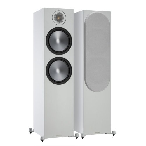 Monitor Audio Bronze 500 Floorstanding Speakers White Pair 6G including 5 Year Warranty