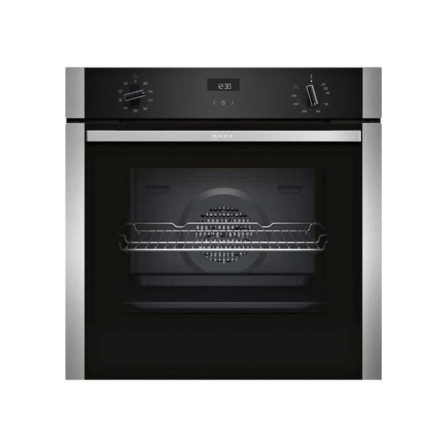 NEFF B1ACE4HN0B Electric CircoTherm Single Oven Black Steel