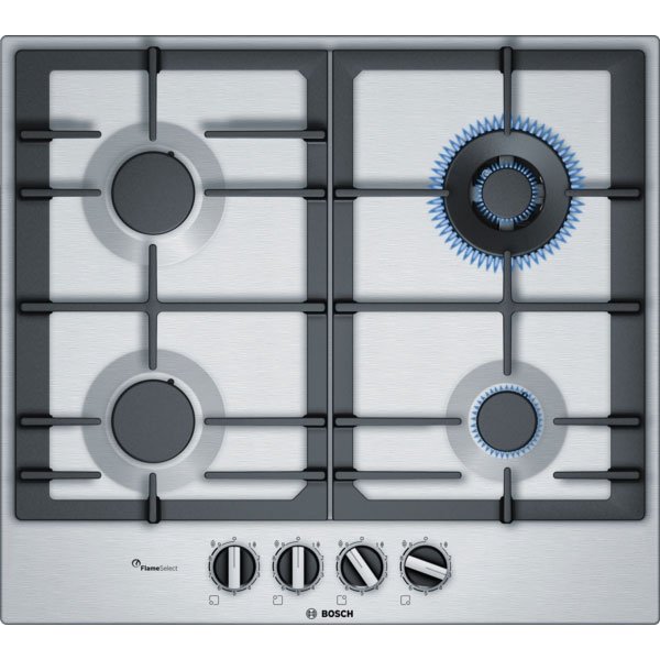 Bosch PCH6A5B90 Serie 6 Gas hob 60 cm Stainless steel