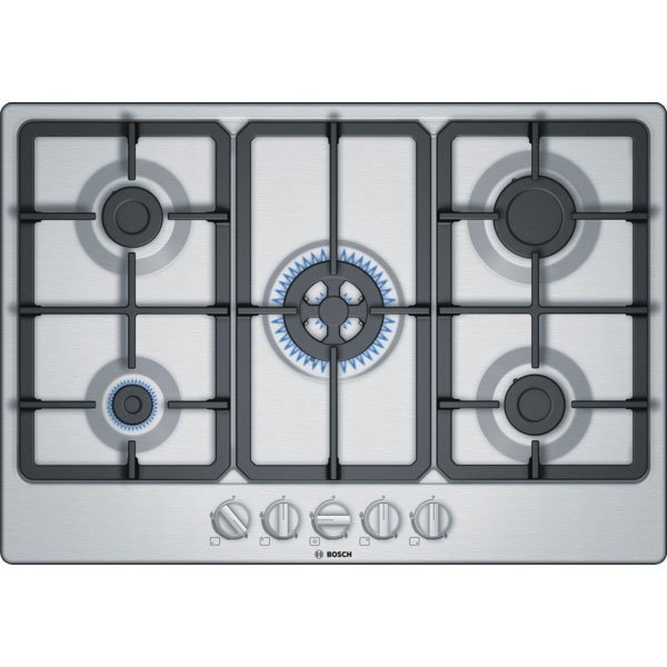 Bosch PGQ7B5B90 Serie 4 Gas hob 75 cm Stainless steel