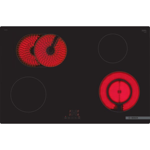 Bosch PKN811BA2E Serie 4 Electric hob 80 cm Black surface mount without frame