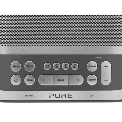 Pure Siesta S6 Dab Dab+ FM Bluetooth Clock Radio Graphite