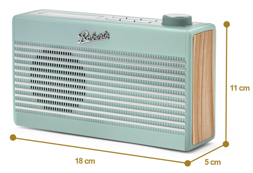 Roberts RAMBLERBTMDE Rambler BT Mini - Dab/Fm Bluetooth Portable Radio - Duck Egg Blue