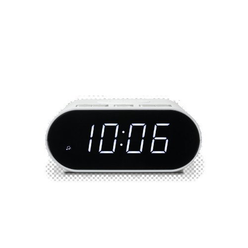 Roberts Ortus Charge DAB DAB+ FM Alarm Clock Radio with Wireless Smartphone charging White