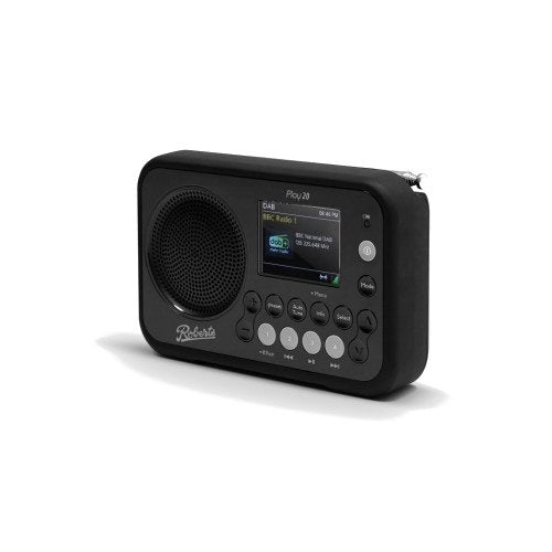 Roberts Play 20 DAB DAB+ FM Portable Radio with Bluetooth Black