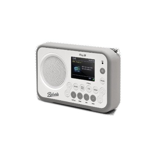 Roberts Play 20 DAB DAB+ FM Portable Radio with Bluetooth White