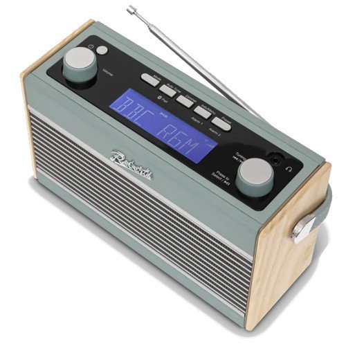 Roberts Rambler BTS DAB DAB+ FM RDS Stereo Digital Radio with Bluetooth Alarms and ECO Power Saving Mode in Duck Egg Blue