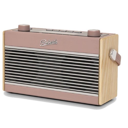 Roberts Rambler BT DAB DAB+ FM RDS Stereo Digital Radio with Bluetooth Alarms and ECO Power Saving Mode Dusky Pink