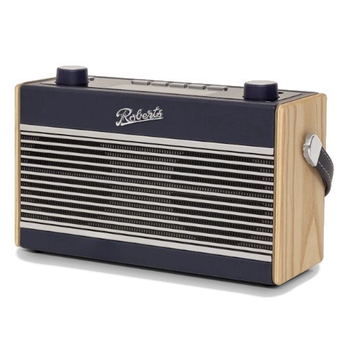 Roberts Rambler BTS DAB DAB+ FM RDS Stereo Digital Radio with Bluetooth Alarms and ECO Power Saving Mode Navy Blue