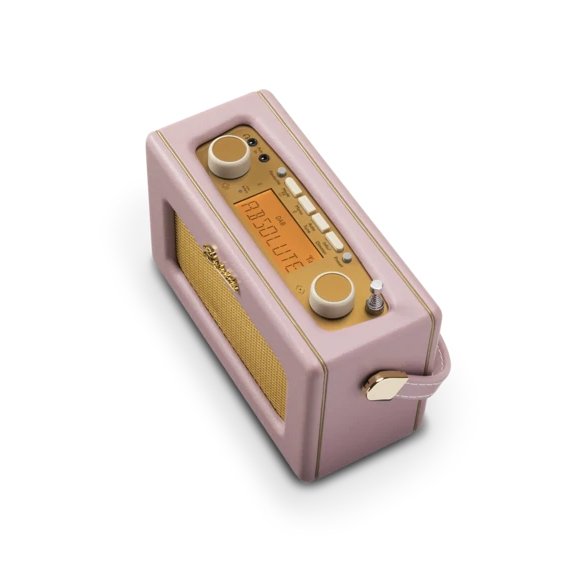 Roberts Revival Uno BT DAB DAB+ FM Radio with 2 alarms and line out in Dusky Pink Bluetooth