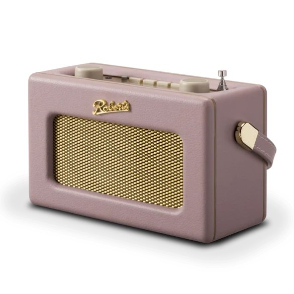 Roberts Revival Uno BT DAB DAB+ FM Radio with 2 alarms and line out in Dusky Pink Bluetooth