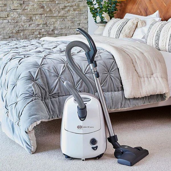 Sebo 92621CI Airbelt E1 Arctic Cylinder Vacuum Cleaner - White