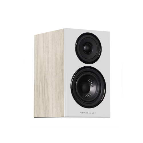 Wharfedale Diamond 12.1 Compact 2 way Standmount Bookshelf speaker (pair) Light Oak Side