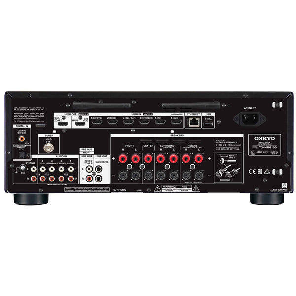 ONKYO TX-NR6100 AV Receiver 7.2ch Black