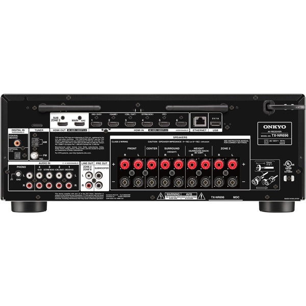 Onkyo TX-NR696 7.2 Channel Network Av Receiver - Black