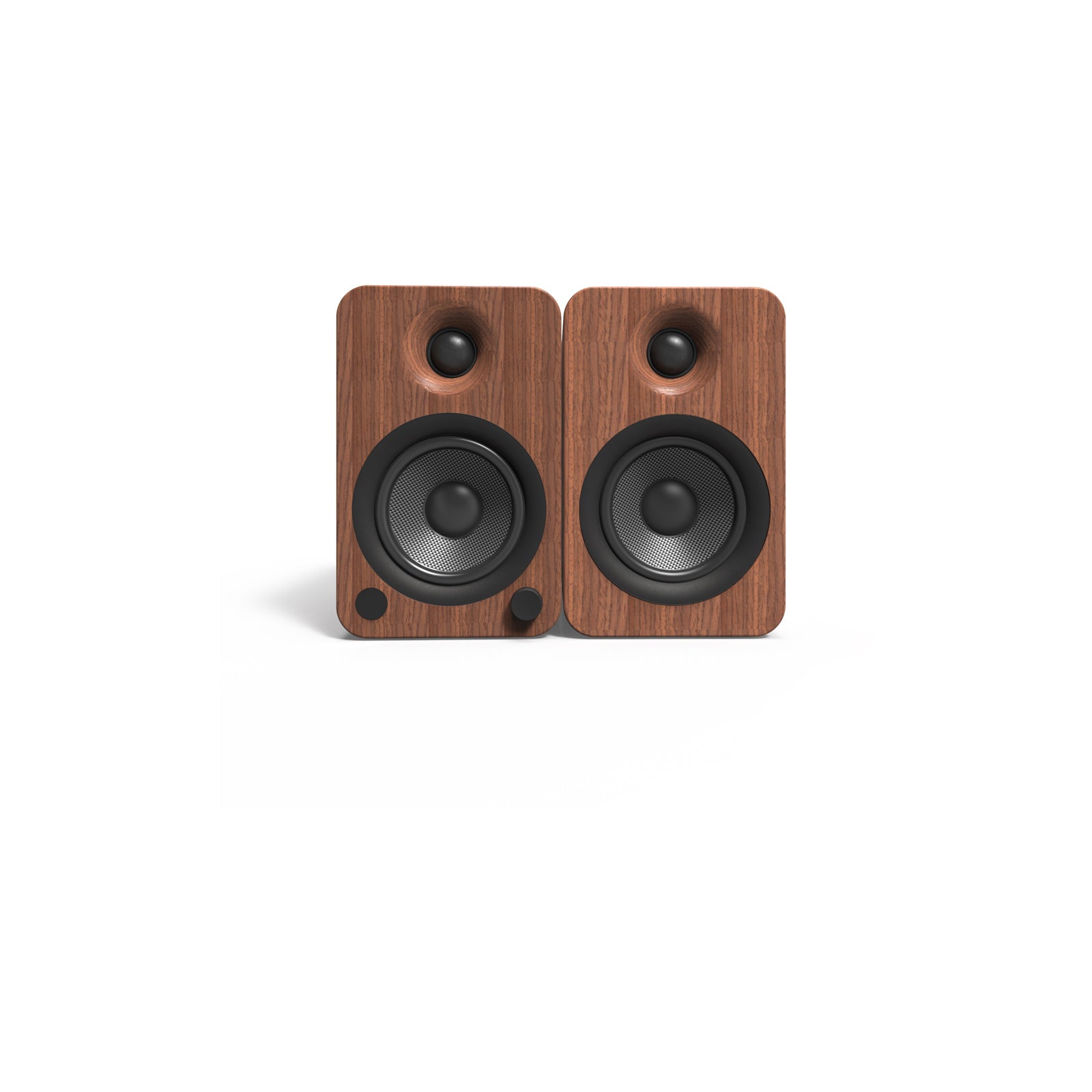 Kanto YU4 Powered Bookshelf Speakers With Bluetooth Walnut