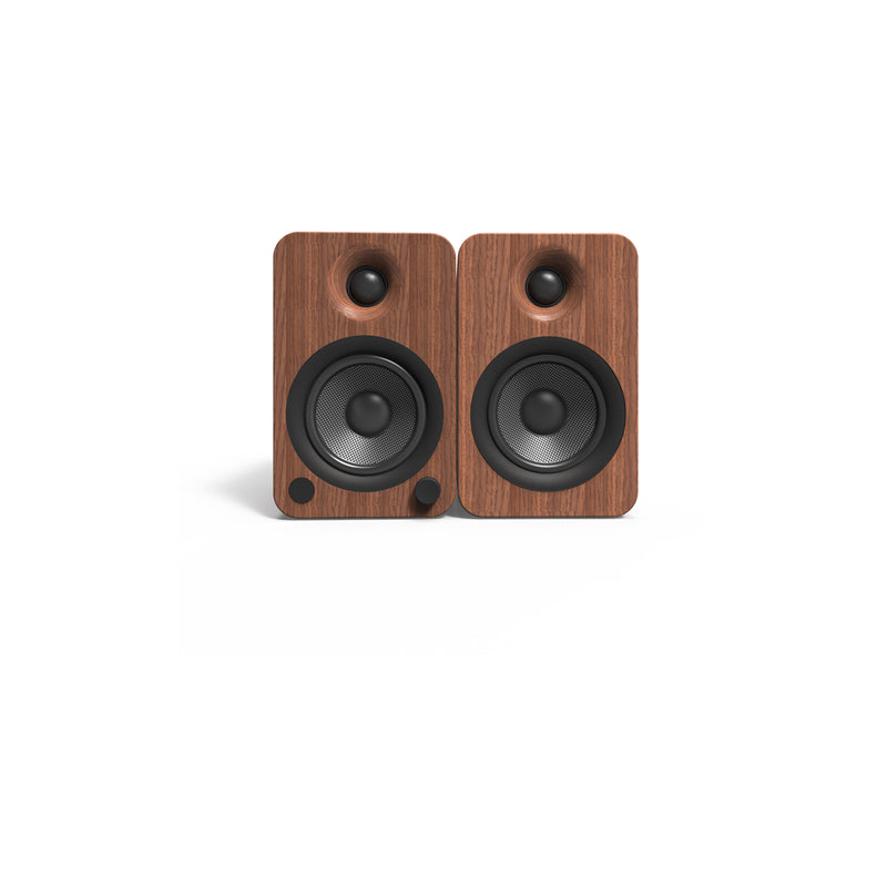 Kanto YU4 Powered Bookshelf Speakers With Bluetooth Walnut