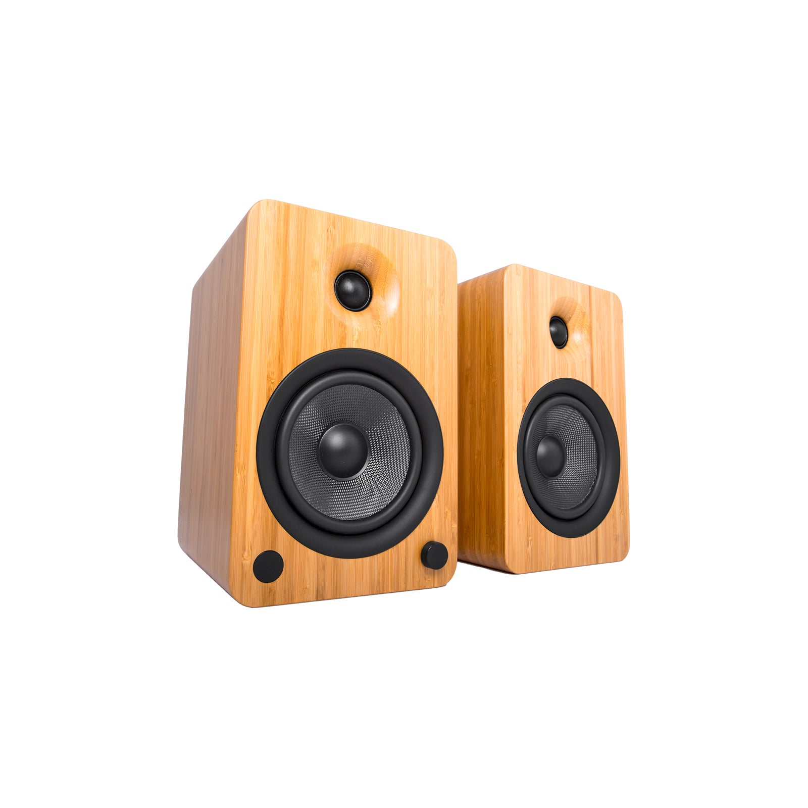 Kanto YU6 Powered Bookshelf Speakers With Bluetooth Bamboo