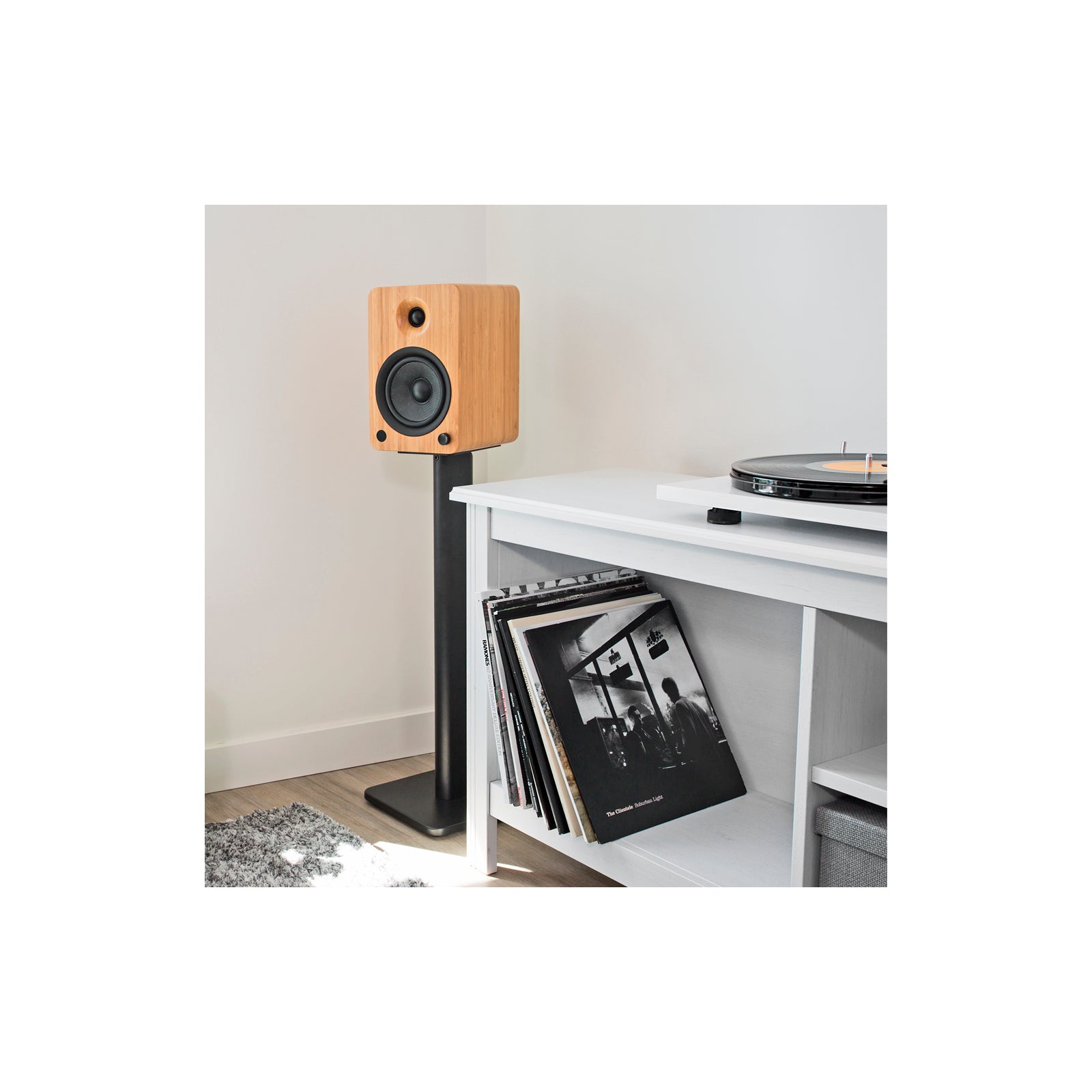 Kanto YU6 Powered Bookshelf Speakers With Bluetooth Bamboo