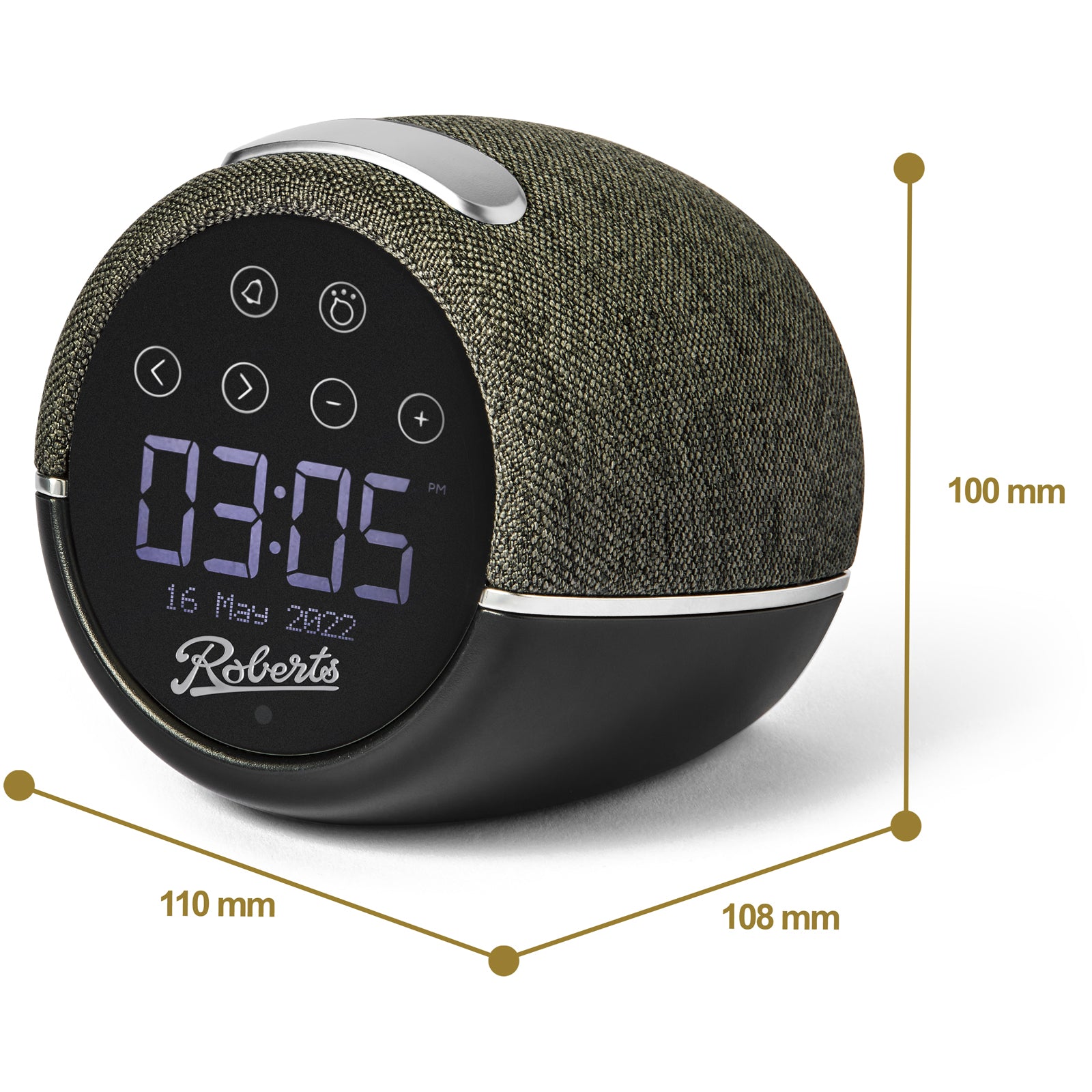 Roberts ZENPLUS Wellbeing FM DAB+ Alarm Clock Radio - Black