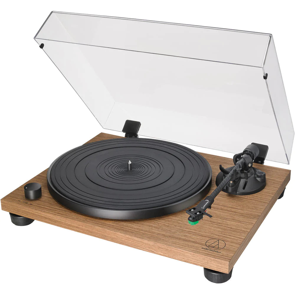 Audio Technica AT-LPW40WN Turntable Manual Belt Drive Wood Base Walnut