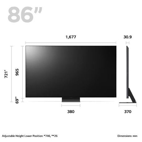 LG 86QNED816RE QNED81 86 Inch QNED 4K HDR Smart UHD TV 2023