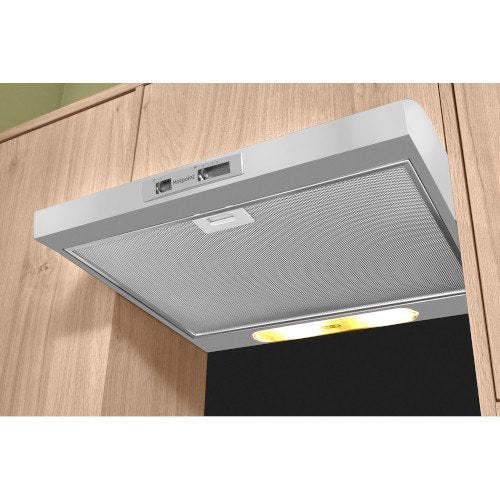 Hotpoint PSLMO65FLSX 60cm Conventional Cooker Hood Stainless Steel