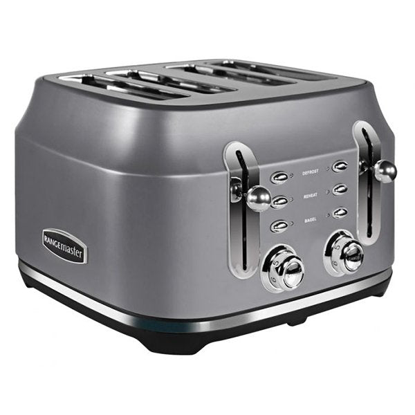 Rangemaster RMCL4S201GY Classic 4 Slice Toaster - Grey