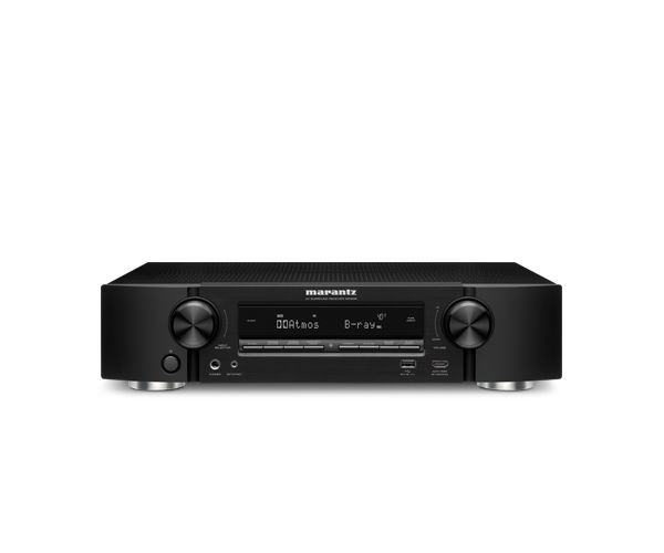 Marantz NR1608B Black Slim 7.2 Channel Full 4K AV Receiver with HEOS - Open Box