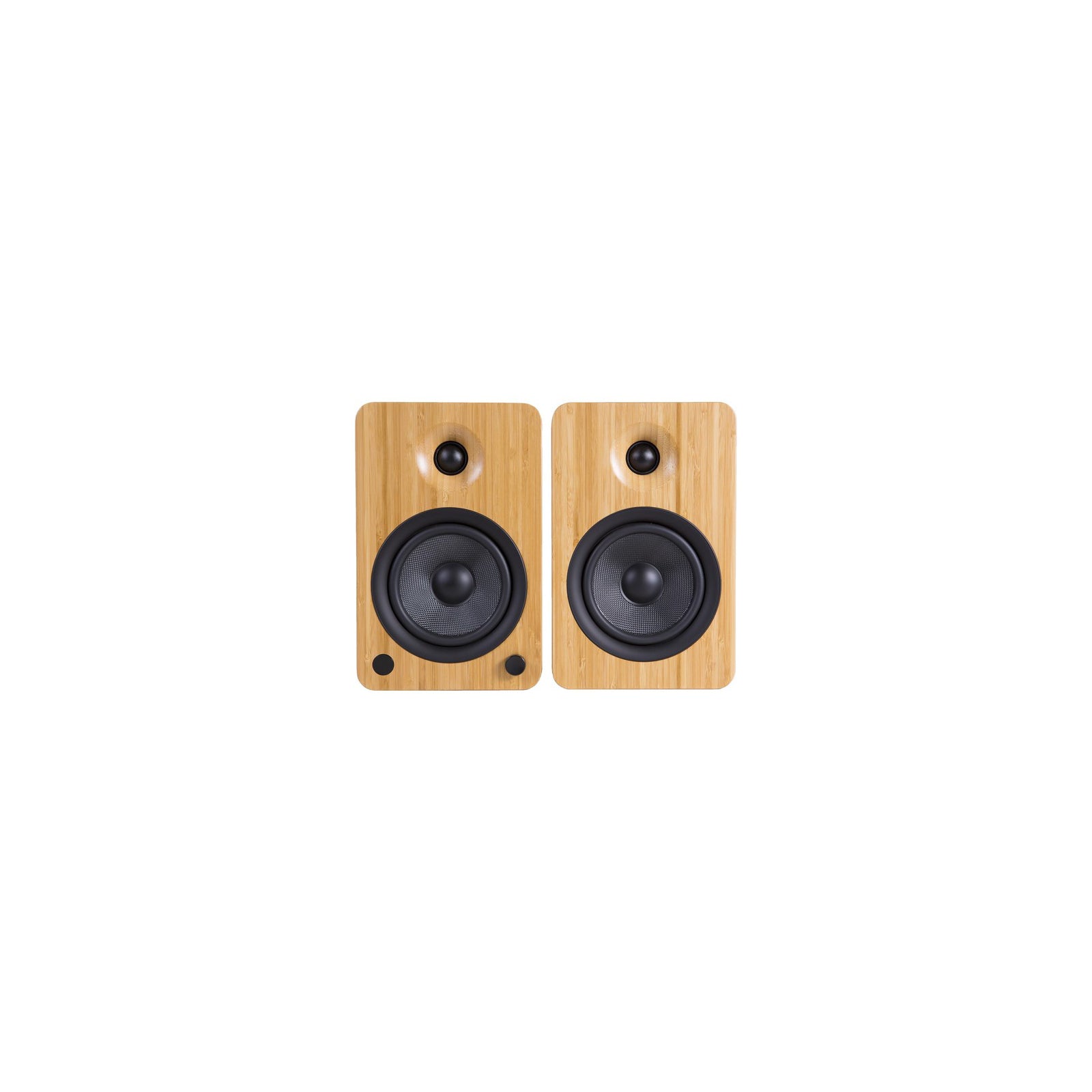 Kanto YU4 Powered Bookshelf Speakers With Bluetooth Bamboo