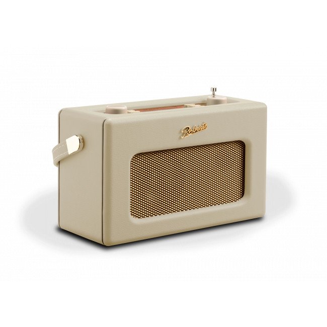 Roberts RD70 DAB+/DAB/FM Revival Radio with Bluetooth Pastel Cream angle