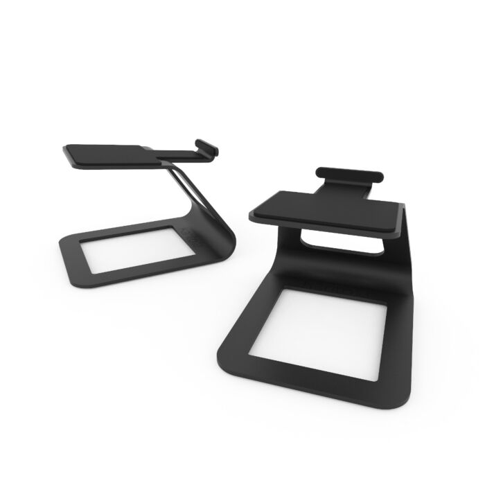 Kanto SE2 Small Elevated Desktop Speaker Stands Black