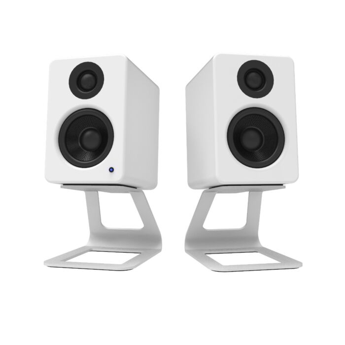 Kanto SE2 Small Elevated Desktop Speaker Stands White