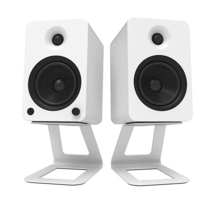 Kanto SE6 Large Elevated Desktop Speaker Stands White