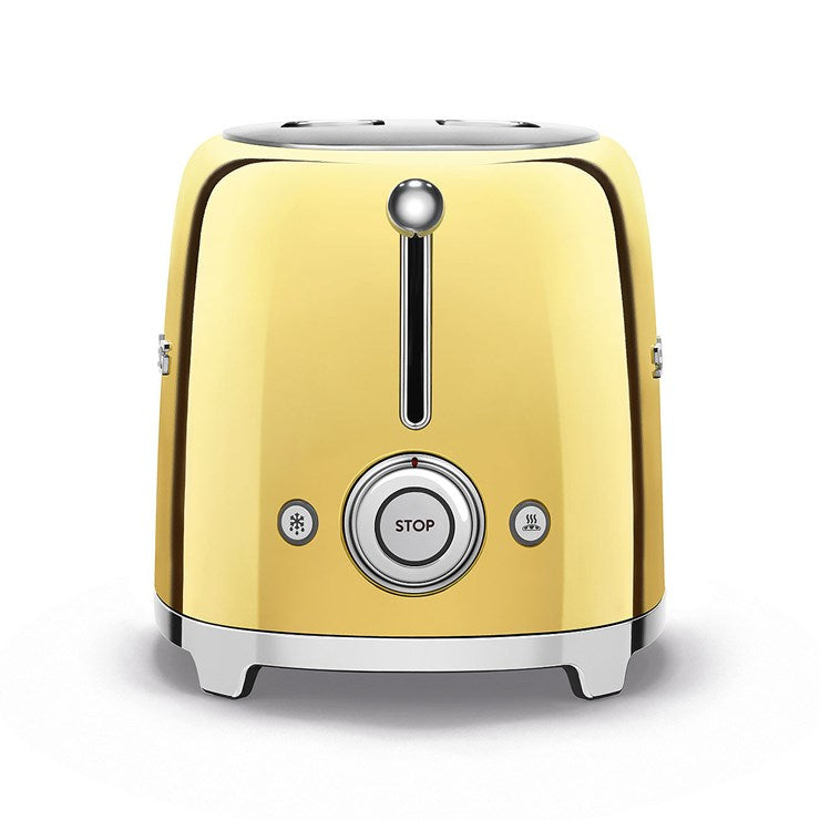 SMEG TSF01GOUK 50s Retro Style 2 Slice Toaster Gold