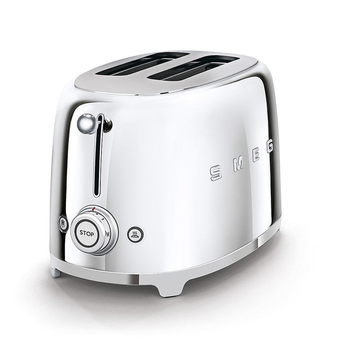 SMEG TSF01SSUK 50s Retro Style 2 Slice Toaster Chrome