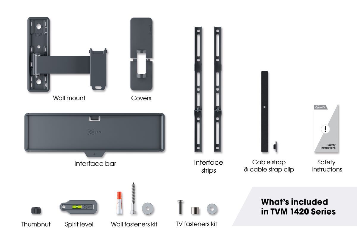 Vogels TVM 1425 Full-Motion TV Wall Mount for TVs from 32 to 65 inches